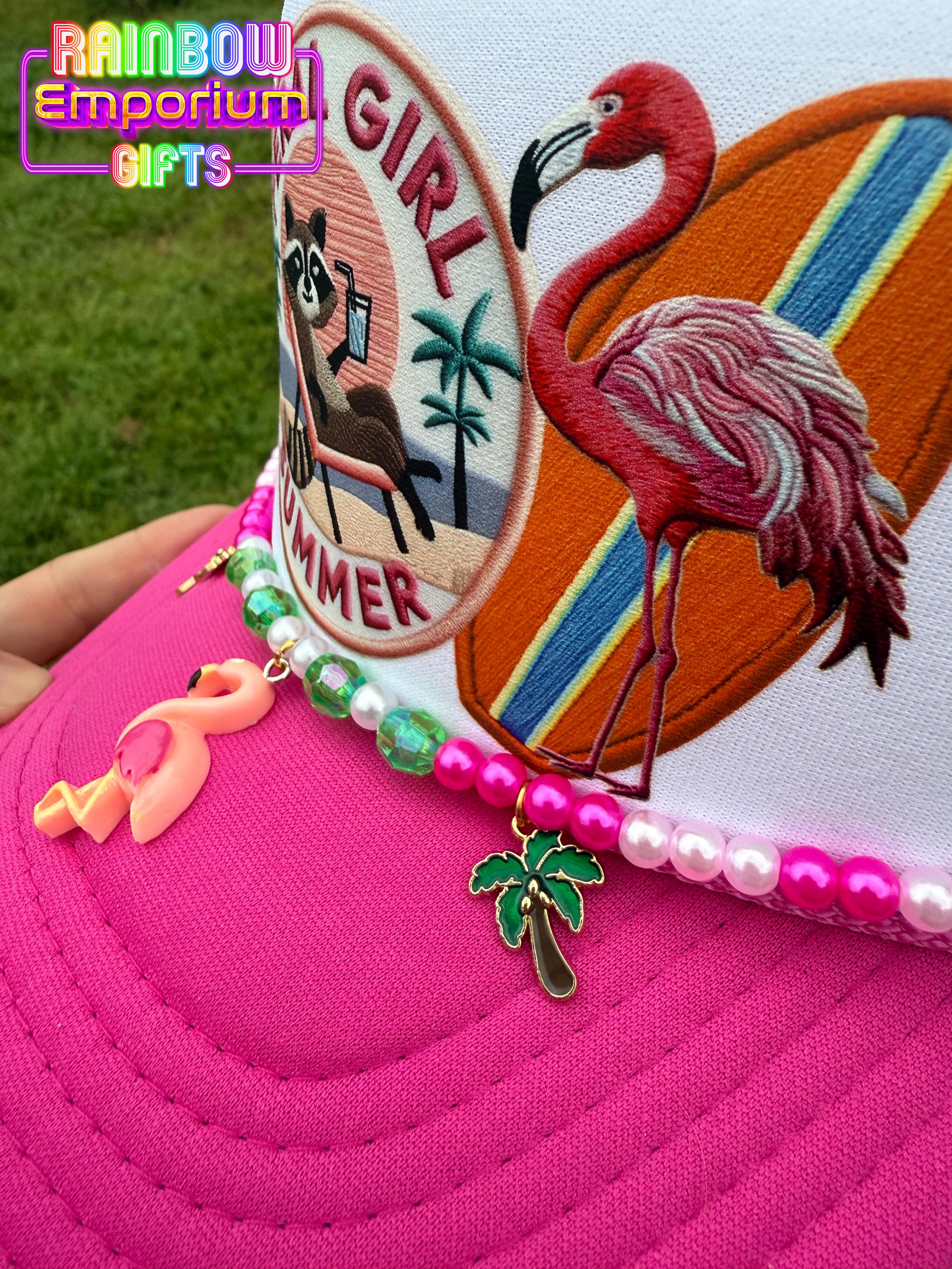PCCVISION opium fur cap（pink） Caps - Pink Dot Fat