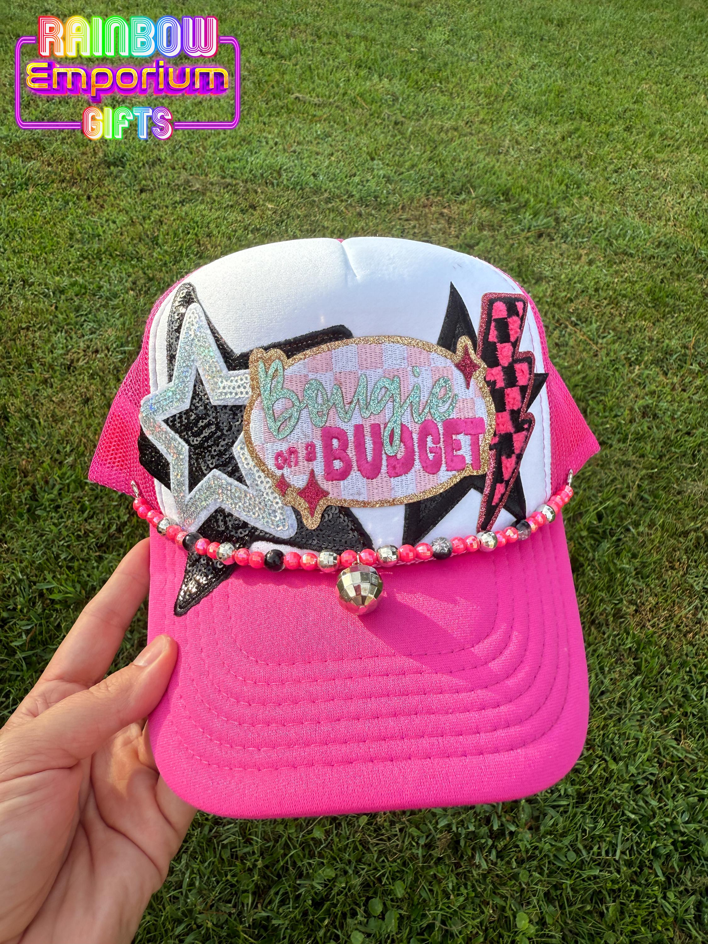 Bougie on a Budget Glitter Patch Trucker Hat | Optional 