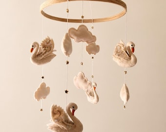 Swan Baby Mobile