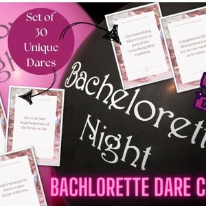 Karty wyzwań „Bachelorette Dare”, 30 wyjątkowych wyzwań (wersja cyfrowa do pobrania)