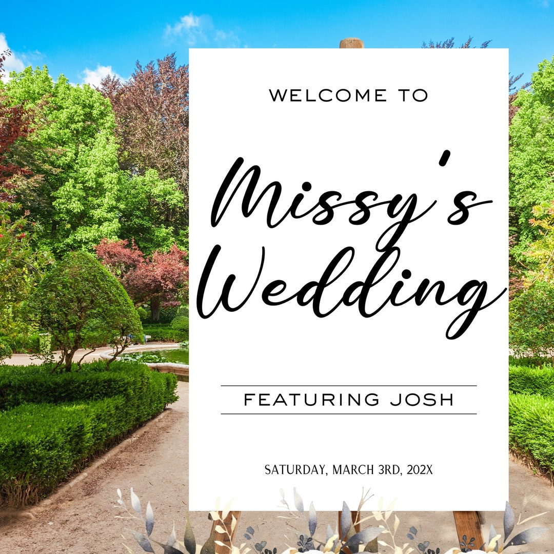 Funny Welcome Wedding Sign Template, Humorous Bride & Groom, Editable Poster ,bridal Decor ...