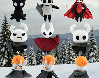 Hollow Knight plyschset, komplett spelkaraktärssamling, Knight Hornet Pure Vessel gosedjur, spelpresentdekoration