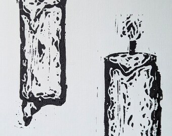 Candles gothic print