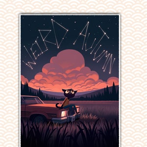 NITW - Notte nel bosco ''AUTUNNO STRANO'' Stampa artistica