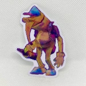 Gwimbly Sticker | Smiling Friends Pixel Art | 3" Vinyl Sticker for Laptop, Water Bottle, Journal, Car