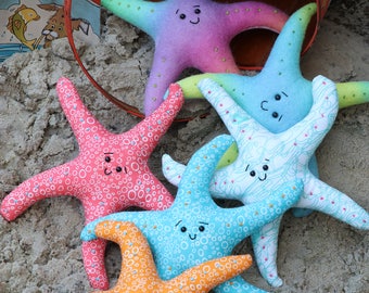 Sea Stars : starfish garland, starfish pattern,starfish PDF, pdf toy pattern,felt starfish, starfish softie,starfish mobile,starfish plush,