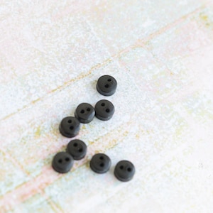 Dress It Up Tiny Craft Buttons NATURAL Brown Round Mini 6mm wide Doll  Sewing Quilting Garden Card Making Crafts