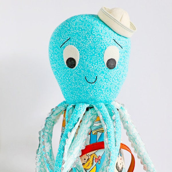 Brighton: octopus pattern, octopus toy, octopus PDF, octopus sewing, stuffed toy octopus, octopus plush PDF, octopus toy PDF,octopus softie