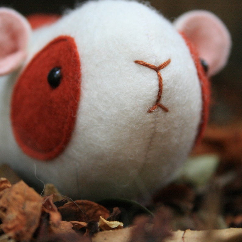 Elliot Guinea pig pattern toy guinea pig plush hamster PDF Etsy