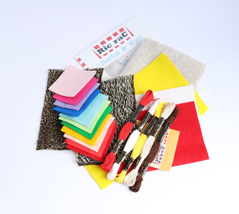 Bertie & Wyn Sewing Kit Wool Felt Sewing Kit Hedgehog Etsy