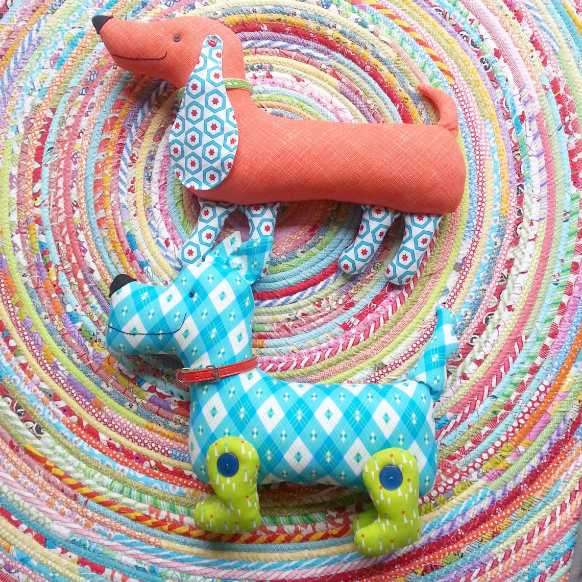 Sewing Patternsausage Dog Pattern Plush Dog Toy Sewing Etsy UK