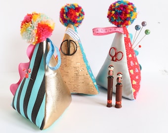 Tidy Mind Pin Cushion Sewing Pattern: Instant download Scissor Keep (PDF)
