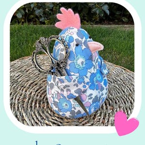 PDF Nähanleitung - Huhn Nadelkissen - DIY Näh-Organizer mit Scherenhalter für Anfänger Bild 3