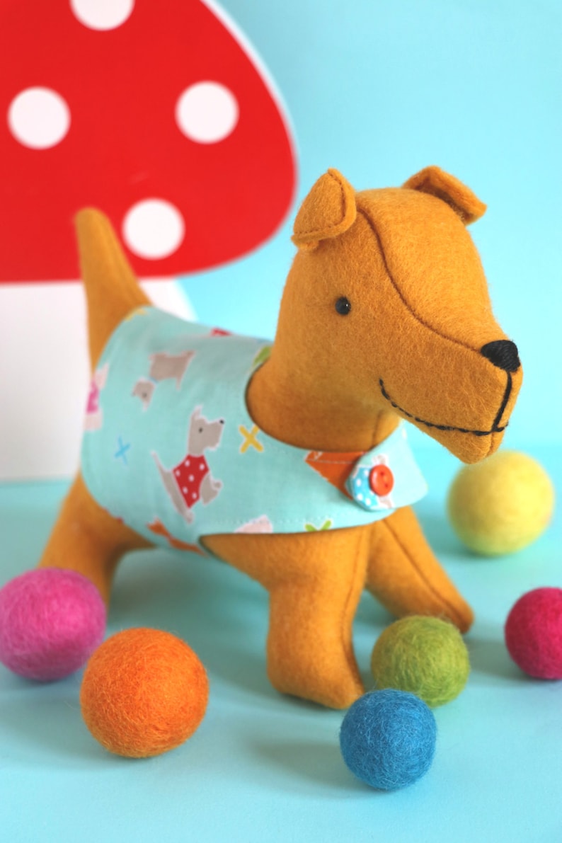 Dog Sewing Pattern Toy Dog PDF Dog Softie Pattern Plush Dog Etsy