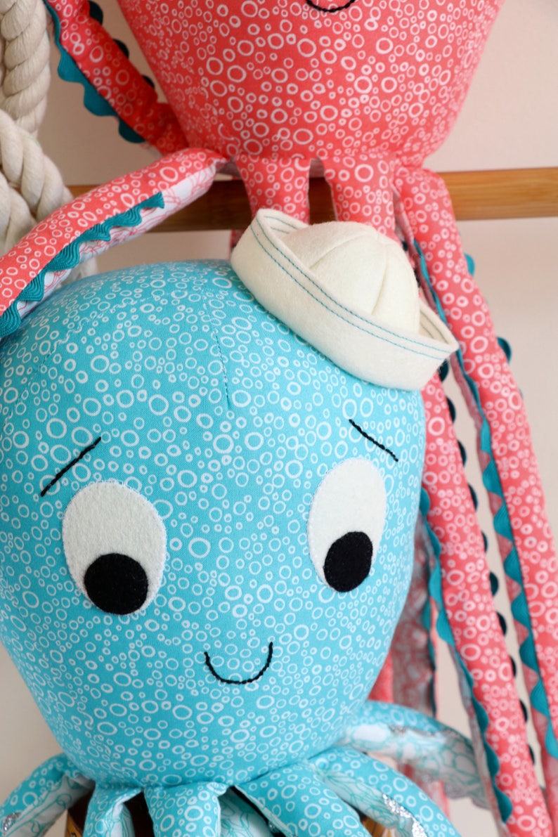 Brighton Octopus Sewing Pattern: Stuffed Plush Toy (PDF) image 3