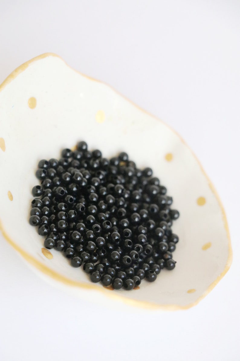 Tiny Eye Beads Black Eye Beads 3mm Eyes Beads for Eyes Etsy Australia