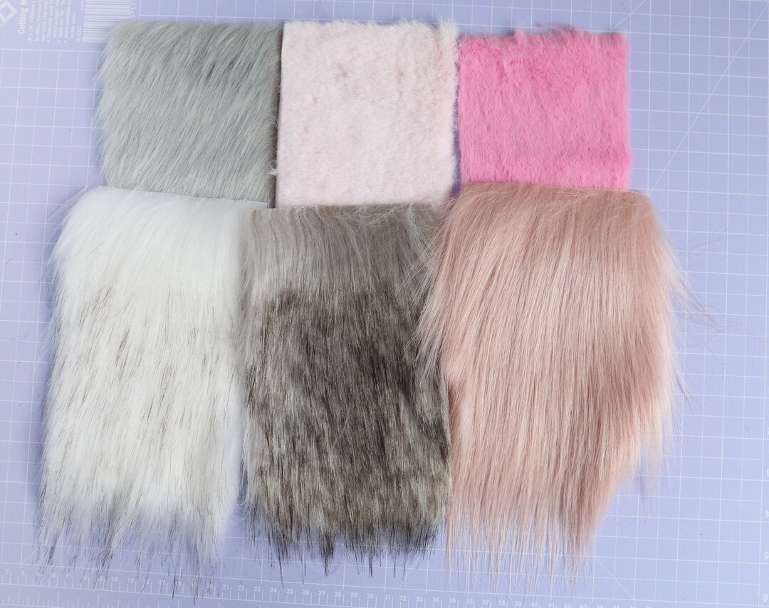 Fake Fur Sample Pack: Plush Koala Craft Fabric (4x6 Inch) - Etsy