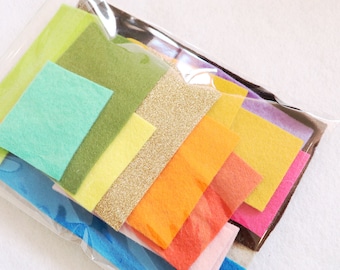 wool felt loot packs, wool felt, scrap packs,