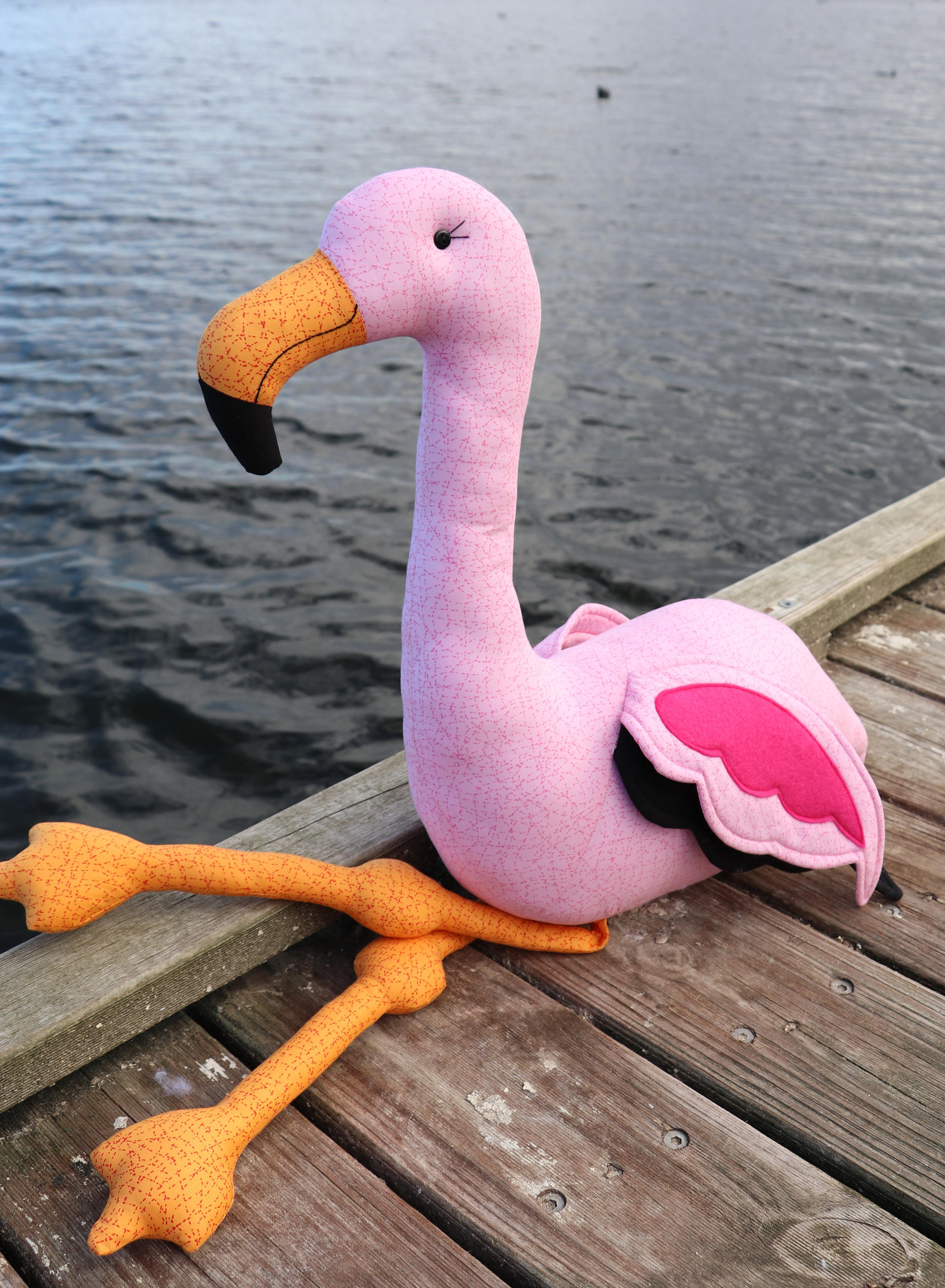 Plush flamingo pdf flamingo sewing pdf stuffed flamingo | Etsy