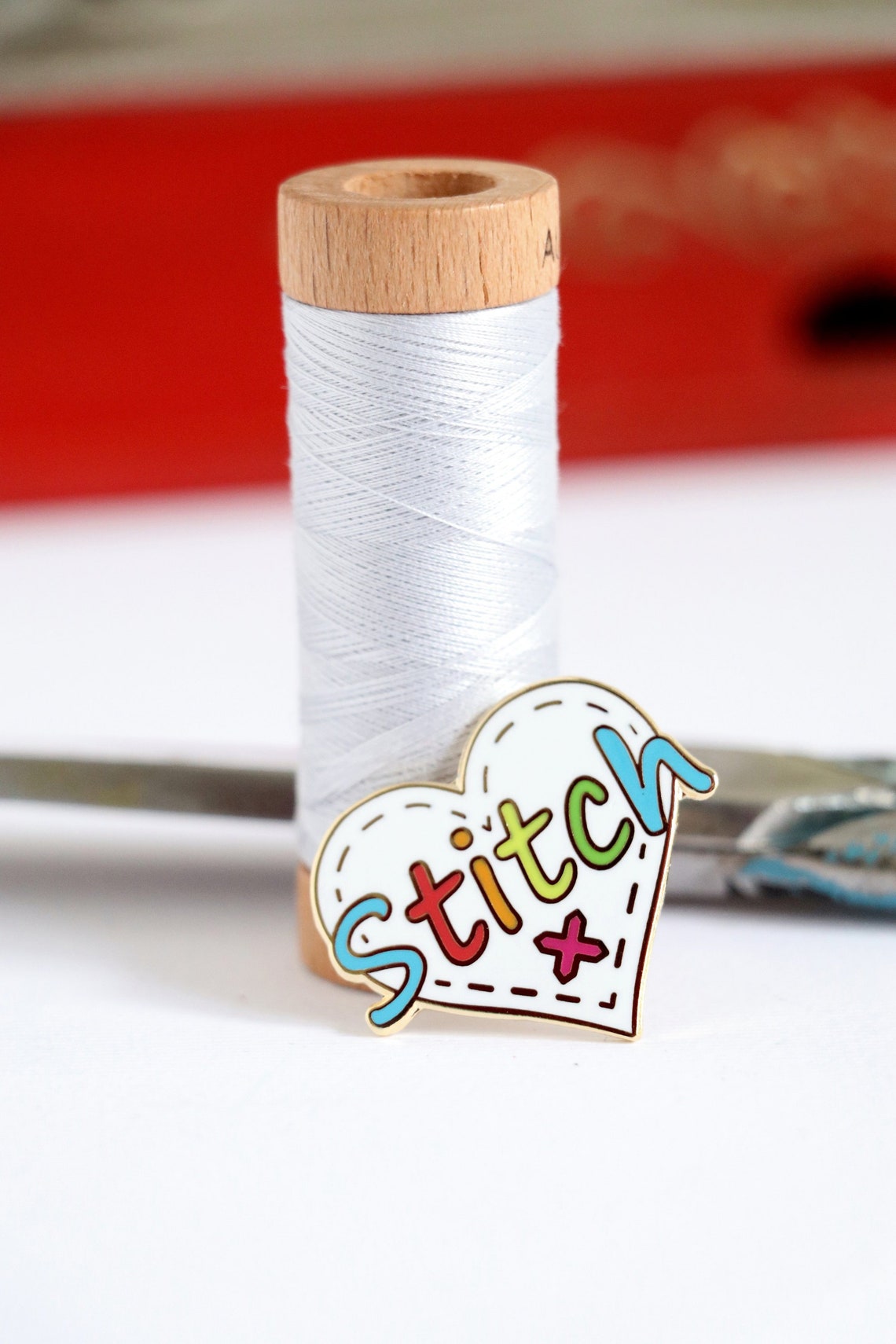Stitch enamel pin sewing enamel pin cute enamel pin rainbow | Etsy