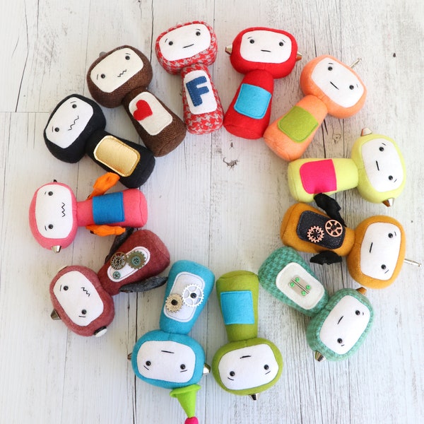 Robot Plush - Etsy