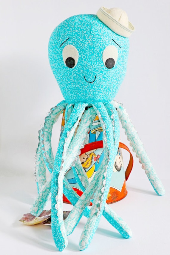 Brighton Octopus Sewing Pattern: Stuffed Plush Toy (PDF)