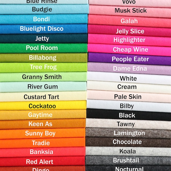 100% Wool Felt Sheet – Quality European Felt for Toymaking, Crafts, Embroidery & Appliqué – 20x30cm, Precut