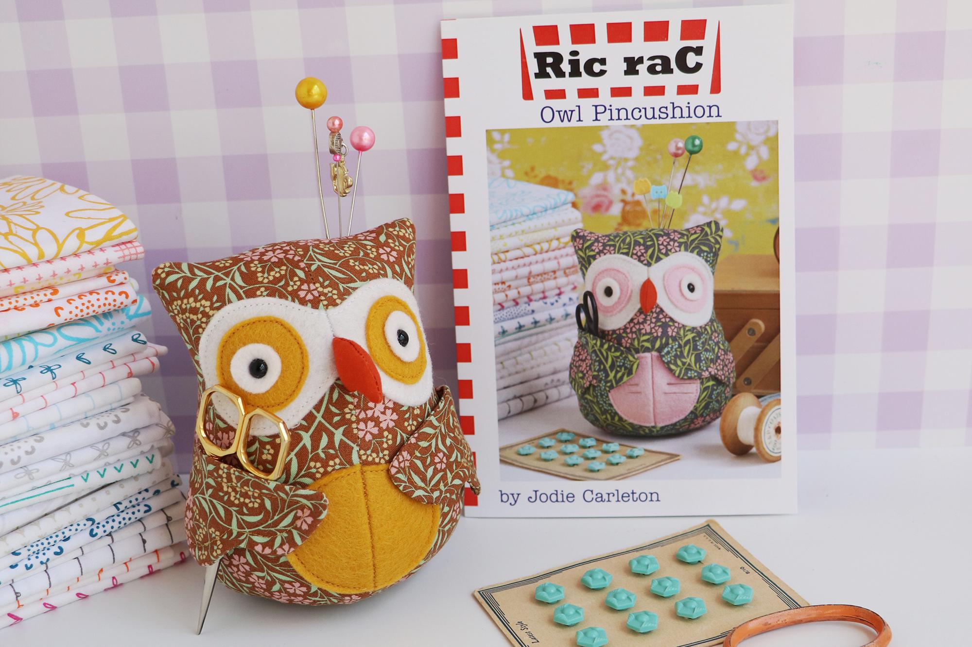 Owl Pincushion Sewing Pattern | Beginner Friendly Scrap Fabric Project (Paper Pattern)