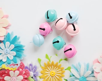 metal bell, cute bells, small bell, pastel bell, coloured bell