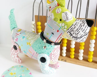 Sausage Dog Sewing Pattern, Plush Dachshund Toy (PDF Pattern)