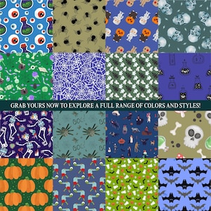 484 Halloween Theme Digital Paper Mega Bundle Seamless Pattern ...