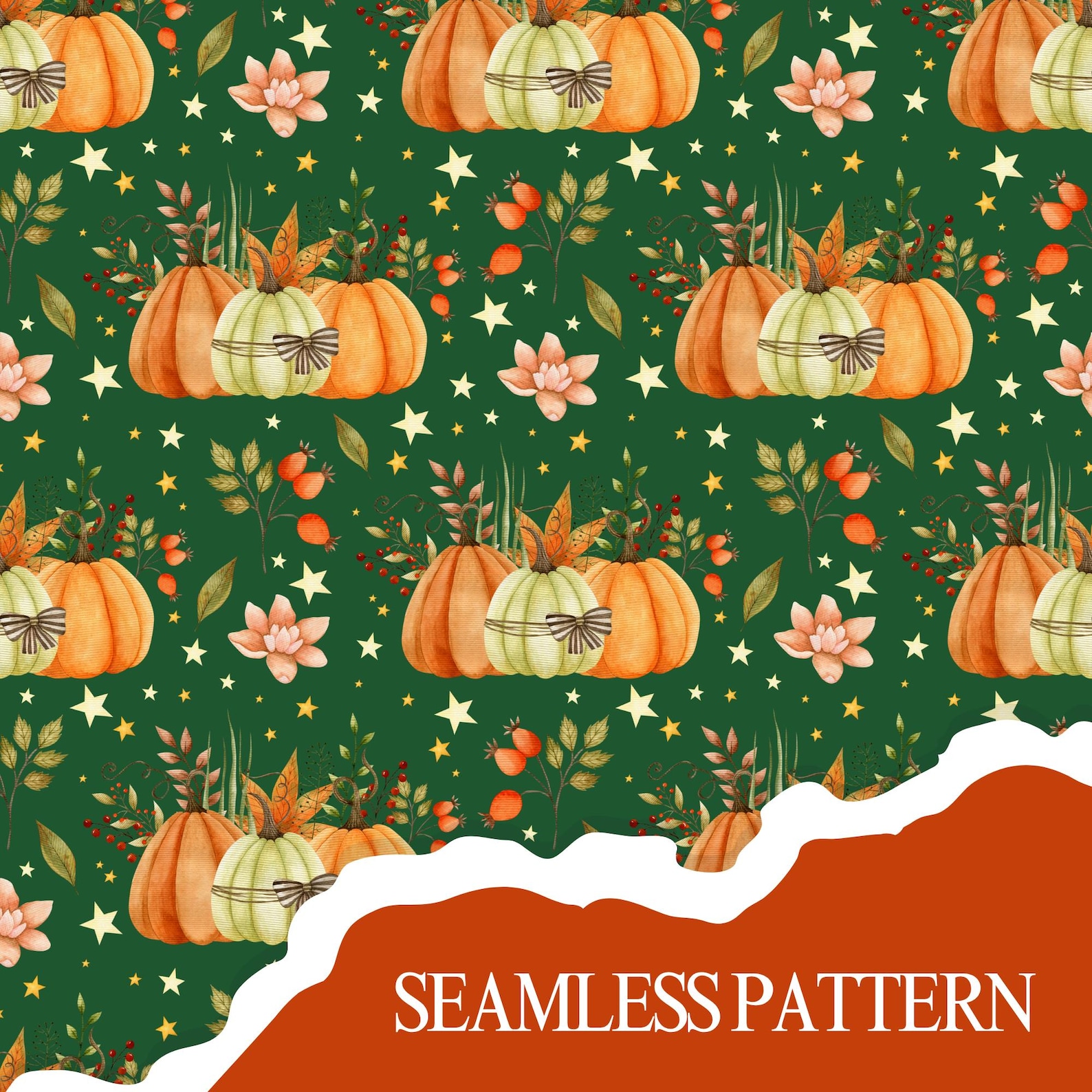 246 Thanksgiving Autumn Printable Paper Seamless Fall Leaves Junk ...