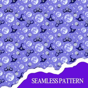 484 Halloween Theme Digital Paper Mega Bundle Seamless Pattern ...