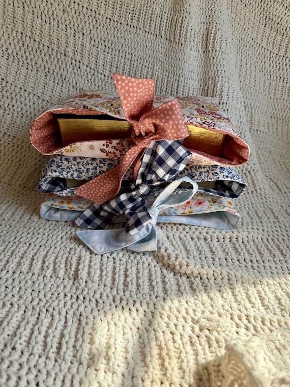 Floral Cotton Quilted Bible Sleeve, Book Sleeve, Book Cover, Handmade, Girly, Flower