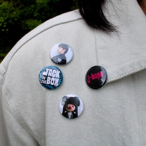 J-Hope of BTS &quot;Jack in the Box&quot; 1&quot; 25mm Mini Button Pin Fan Pack | K-Pop | Kpop Pins | Fan Gift | Army | Jack in the Box | JHope Tour |