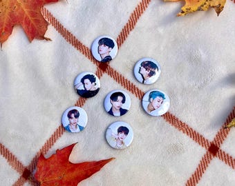 Mini pin de botón BTS Dynamite de 1" y 25 mm para fans / K-Pop / Pins Kpop / Regalo para fans / Army / Merchandising de BTS /