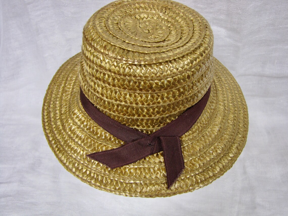 Vintage Straw Doll Hat Lot Doll making crafting various Etsy