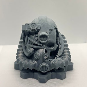 Fallout 76-Inspired T-51 Power Armour Helmet Battle Worn | Resin 3d Printed Model