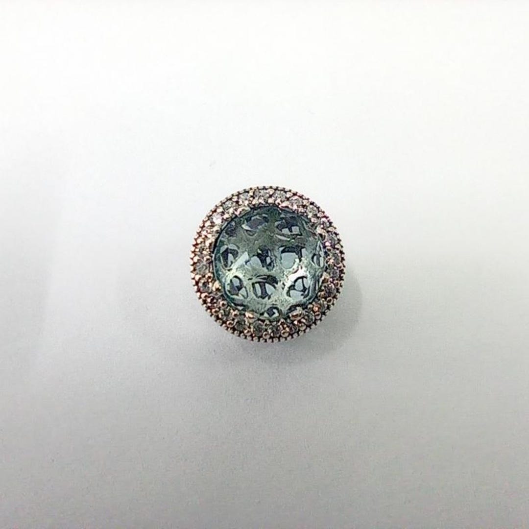 Authentic Pandora Radiant Hearts Charm – Green Crystals & Clear CZ – Sterling Silver 925 (Pouch Included)