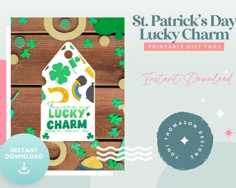 St. Patrick's Day Lucky Charm Printable Gift Tags