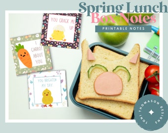 Easter Spring Themed Lunch Box Notes