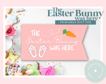 Easter Bunny Printable Instant Download Gift Tags