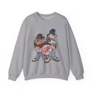 Vintage Looney Sweatshirt mit Rundhalsausschnitt