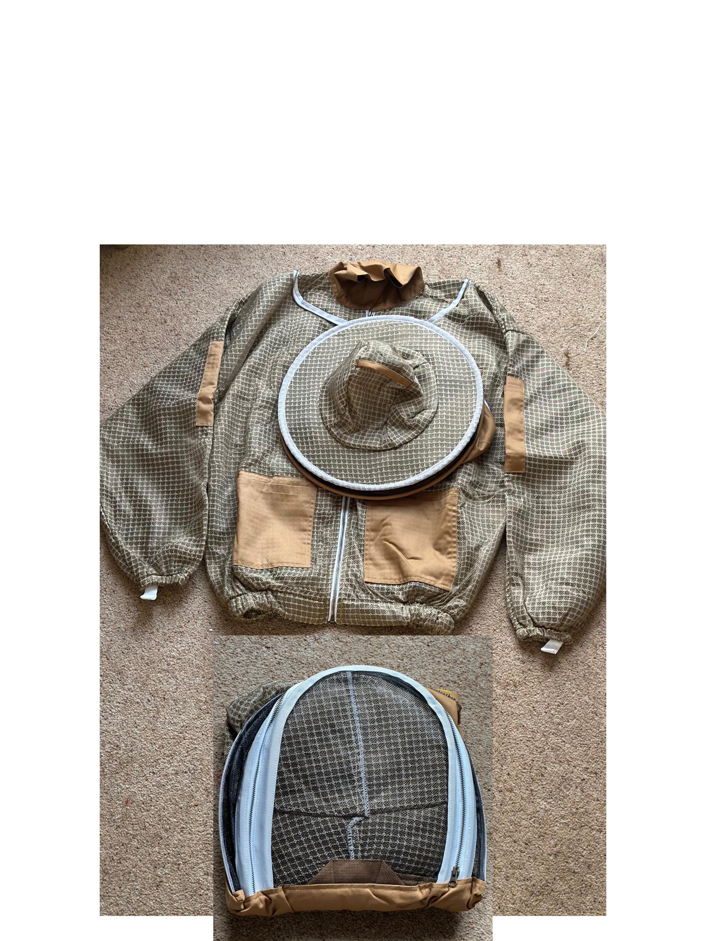 3-Layer Ultra Ventilated Beekeeping Fencing Jacket Ultimate Protection Breathability White