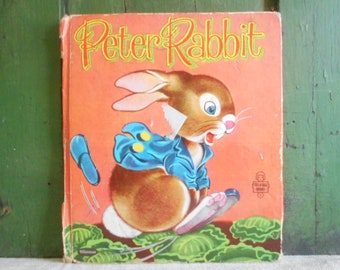 Vintage Peter Rabbit Tell-a-Tale book 1953, illustrated by Beth Wilson