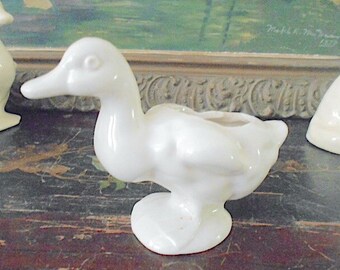 SALE Vintage duck planter #3 white