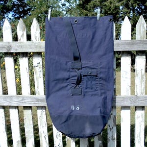 Vintage Navy Sea Bag - Etsy
