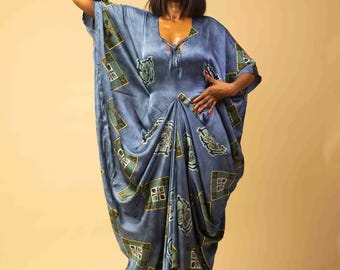 DAISY MAXI KAFTAN dress, african print ankara bubu,