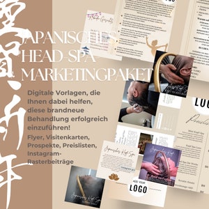 Japoński pakiet marketingowy Head Spa w języku niemieckim