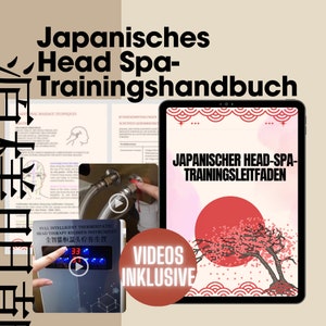 Japoński podręcznik szkoleniowy Head Spa w wersji niemieckiej
